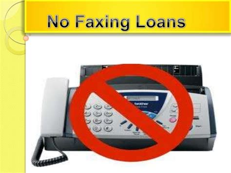 No Fax Personal Loans